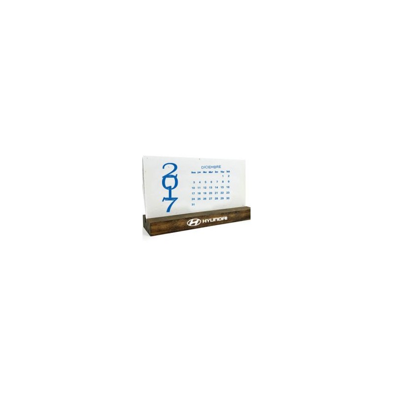 Calendario de Madera y Papel Germinable